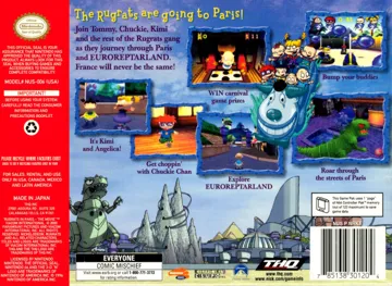 Rugrats in Paris - The Movie (USA) box cover back